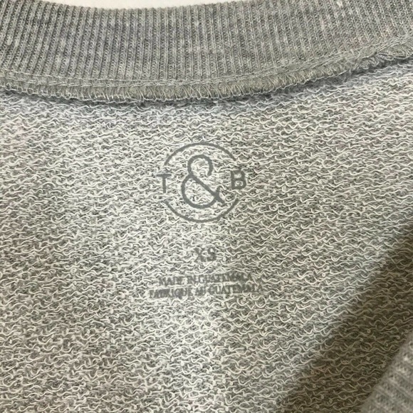 Treasure & Bond Womens Gray Graphic Rolling Stones Pullover Sweatshirt Size XS - Picture 9 of 10